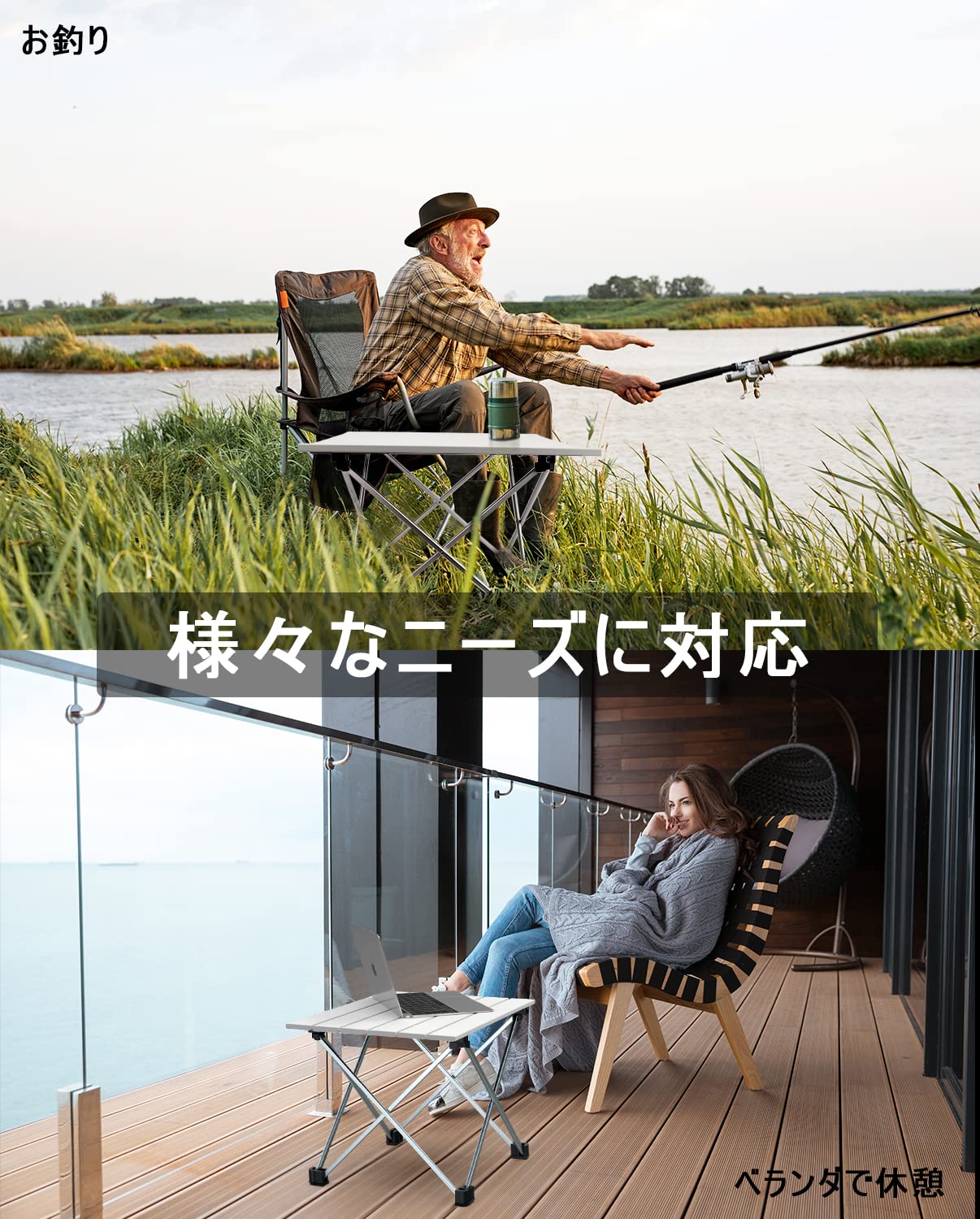 Amazon.co.jp: キャンプ テーブル Linkax キャンプ用品 ロールテーブル
